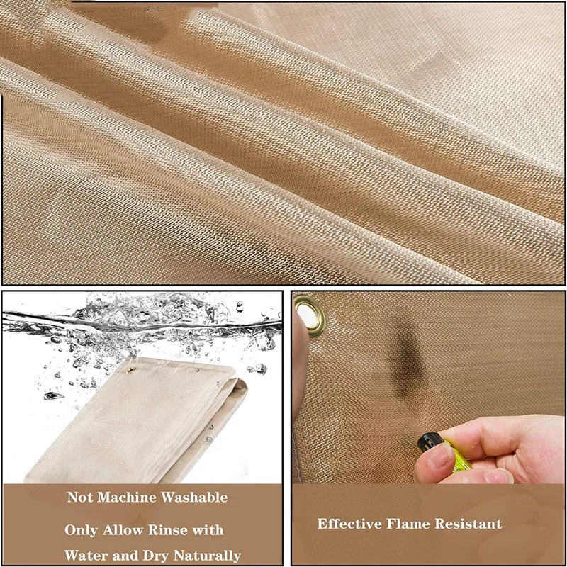 Fireproof BBQ Grill Picnic Mat Fiberglass Isolation Fire proof Blanket For Outdoor Camping Cooking Barbecue Fire Pot Oven Mat