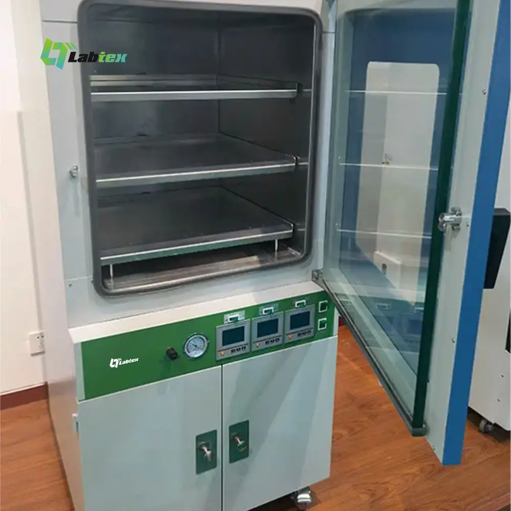 LABTEX Vertical Vacuum Drying Oven Laboratory LCD Display Full Automatic Drying Oven 91L 215L Lab Vacuum Dryer