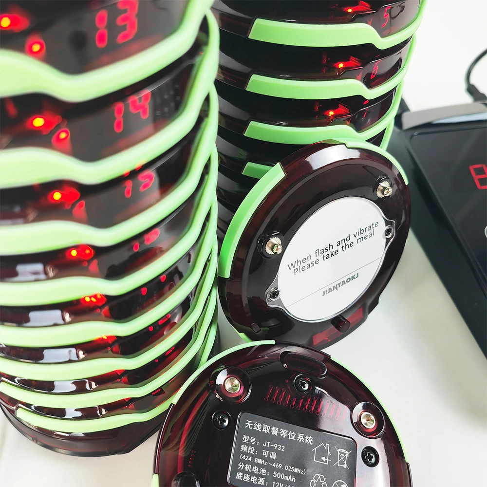 IP67 Waterproof 1000m Signal Range High Quality Restaurant Bar Cafe Wireless Take Food Guest Paging System