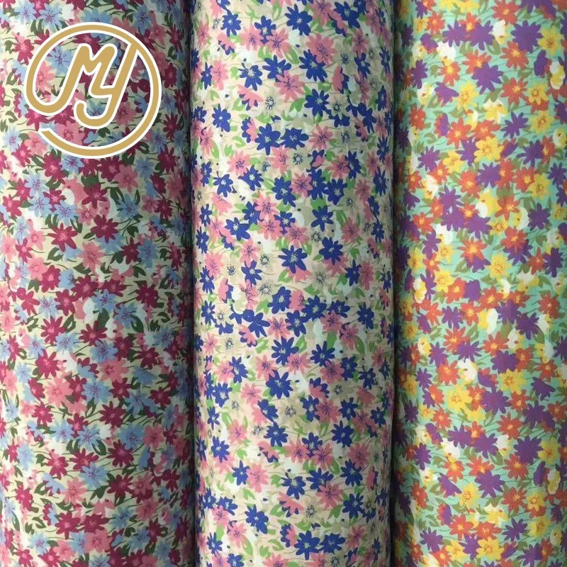 
100GSM Hot Sale Beautiful Woven Plain Printed Cotton Fabric For Dress 