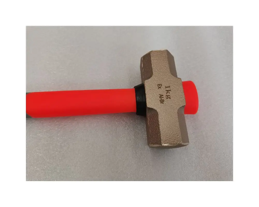 Неискрящиеся инструменты, Бериллиевая бронза, 1,5 кг, кувалда с оранжевой/серой ручкой из стекловолокна, коническая модель