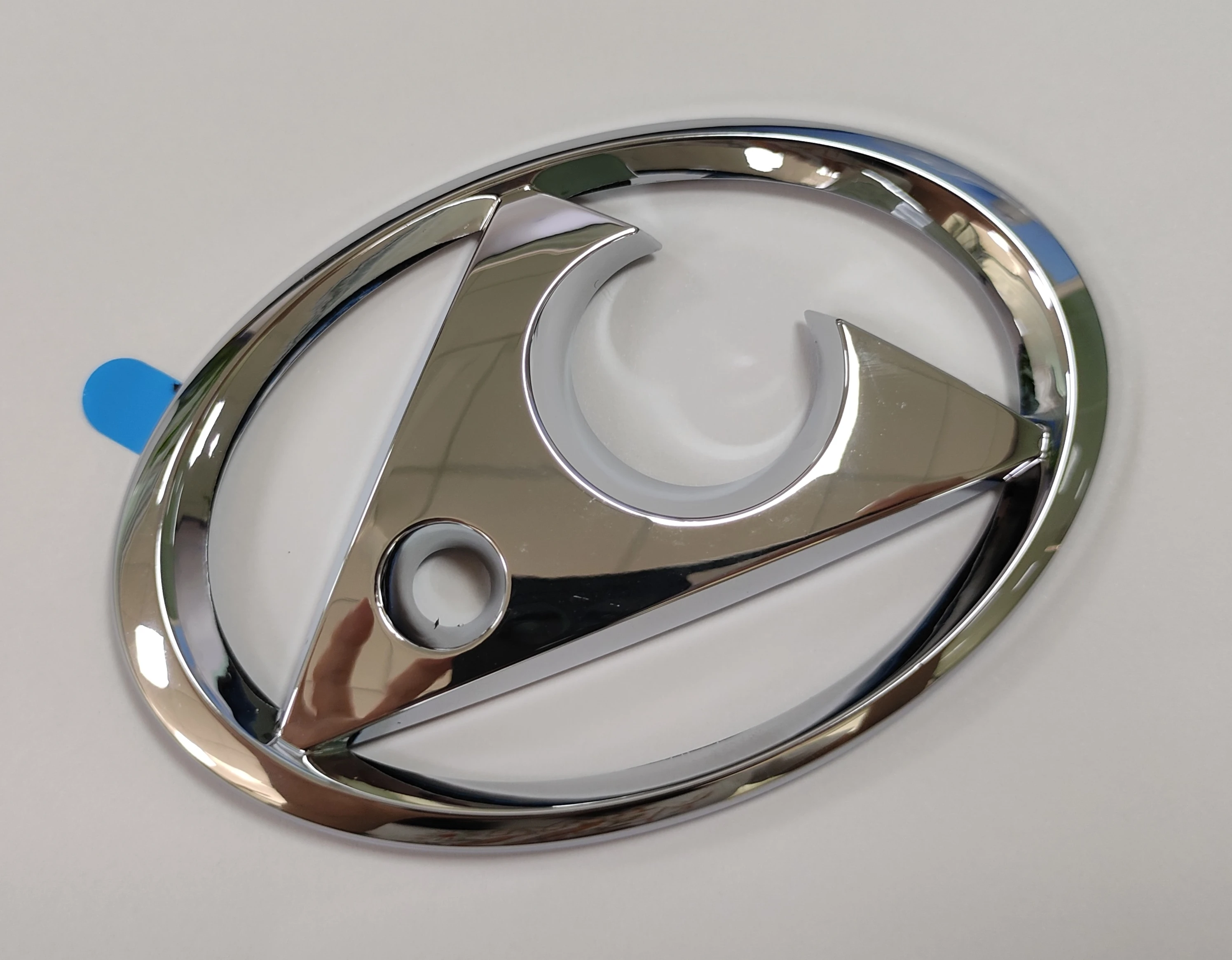 Factory Outlet Custom Chrome Auto Logo Sticker Shining Silver Surface Plastic Label