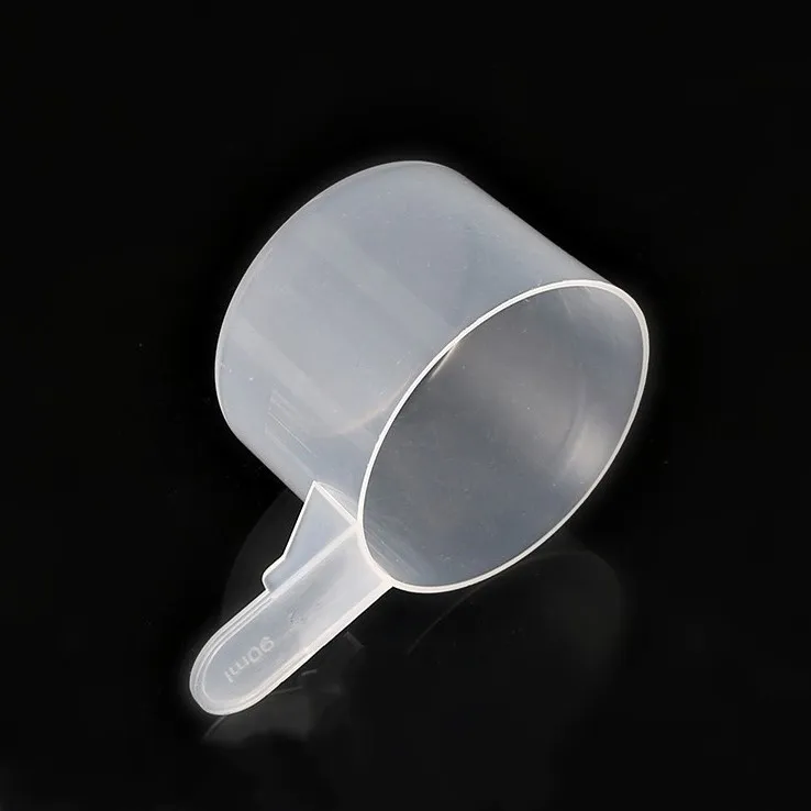 90ml 45g short Handle Plastic Measuring Spoons for Cereals grains Forage Protein Milk Powder detergent supplements Large scoops