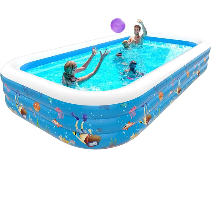 Custom Pvc Inflatable Swimming Pool Rigid Portable Children Pool Inflatable Outdoor Pool