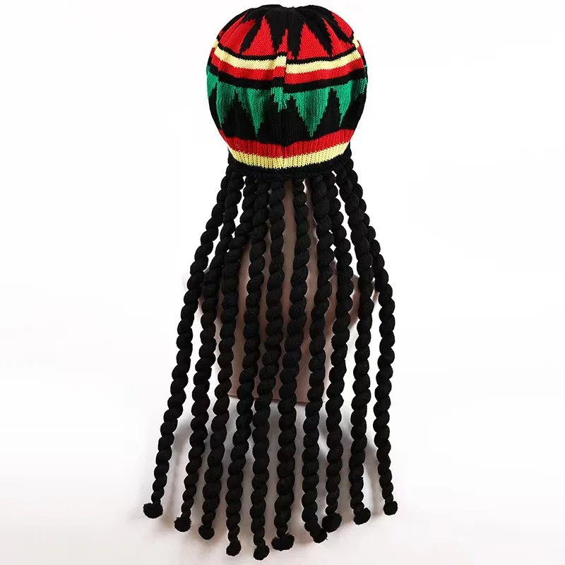 Dreadlocks Wig Bob Marley Caribbean Fancy Dress Cap jamaican reggae rasta hat