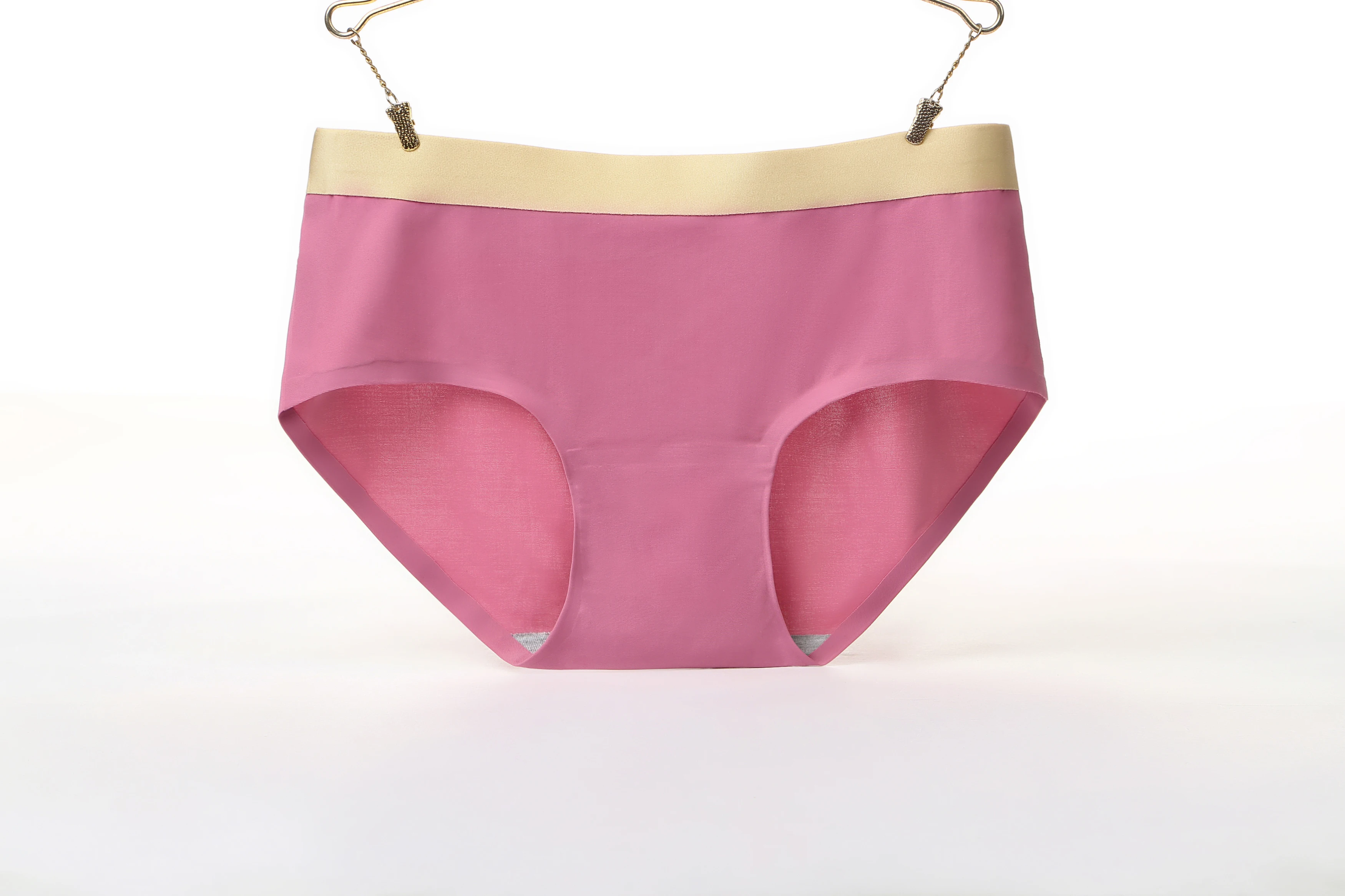 Cinturon dorado con gran oferta, cintura media, ropa interior de seda de hielo ropa interior transpirable de talla grande para