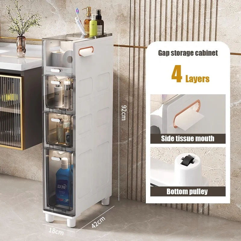 Пластиковая узкая кухонная щель 18 см ширина