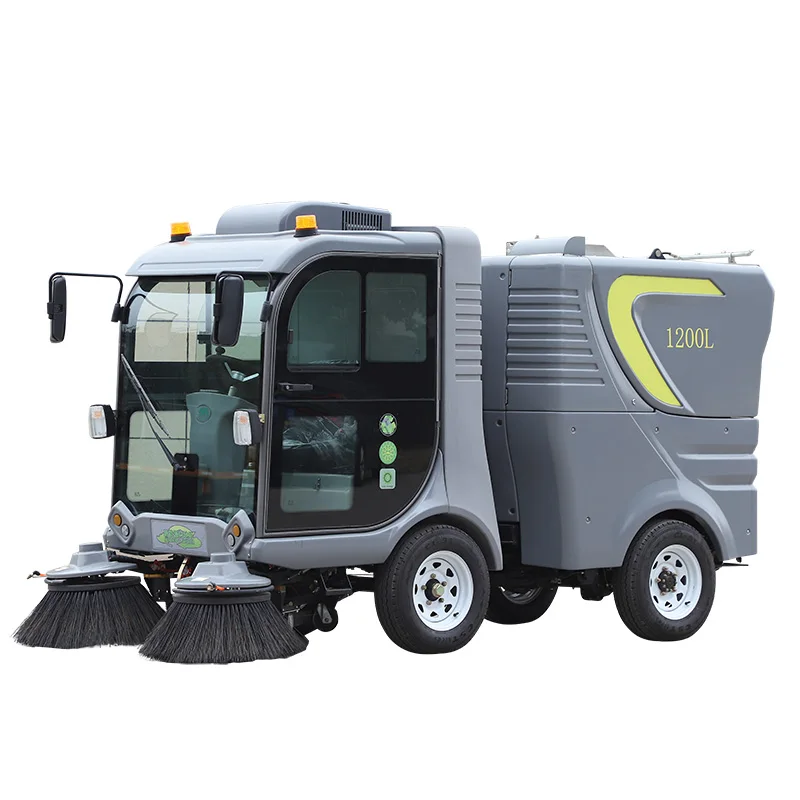 Mini Skid Steer Loader Road Sweeper Popular Automatic Electric Ride-On Sweeper Hotels New Condition Core Battery Motor