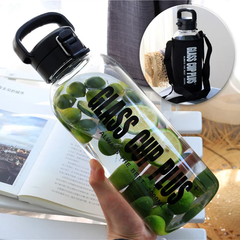 (Sample available) 2000 ml super capacity gym muscle kettle outdoor sports portable creative mountaineering pot with cover