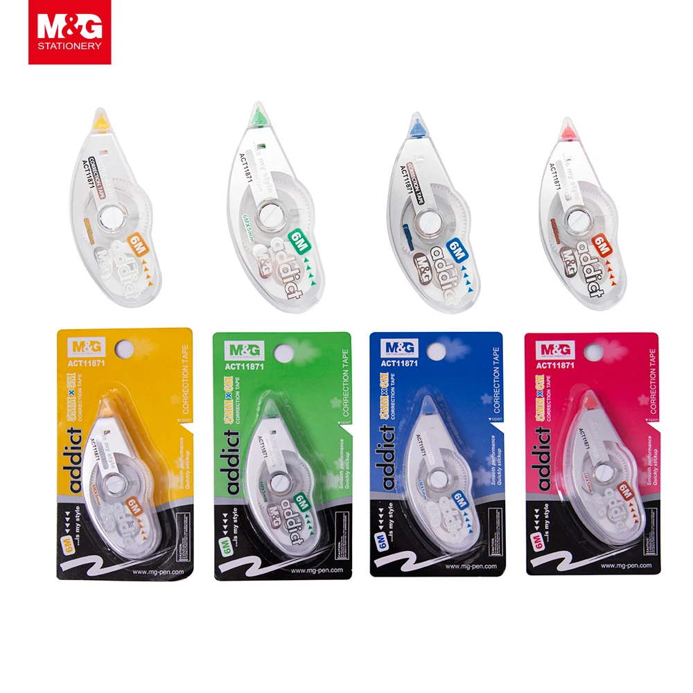 M & G Mini Cute Correction Tape Student Stationery Kawaii Printed Correction Tape For School Office Supplies