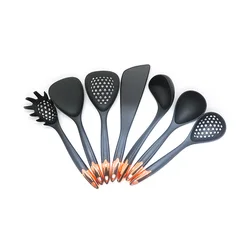 2019 Kitchen Accessories Heat Resistant Non Stick ABS Handle 9 pieces Kitchen Cooking Tools Nylon Utensil Sets