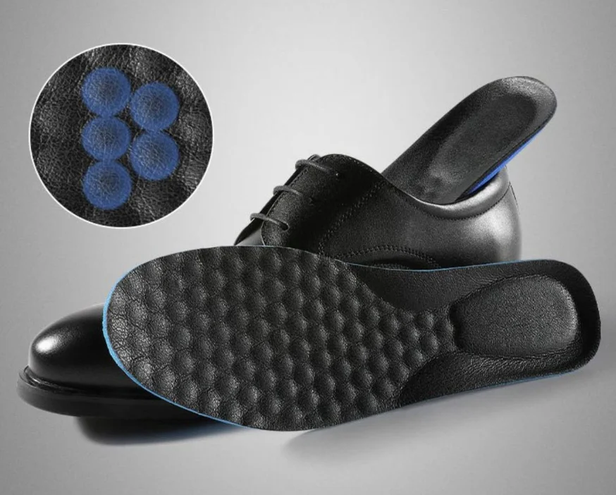 High Quality Cow Leather Shoe Insoles Absorbent Sweat&Breathable Insoles Soft Cutting Insoles Suitable for Many Shoes