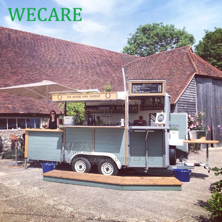 WECARE Hot Sells CE Food Trailer Trucks Mobile Kitchen Coffer Beverage Catering Trailers for Sale