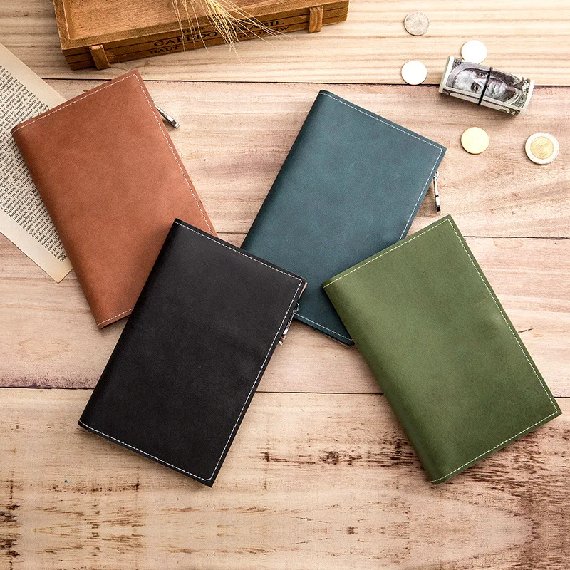 Fashion Band Leather Passport Cover RFID Blocking For Cards Travel Passport Holder Wallet Document Organizer Case Men Women