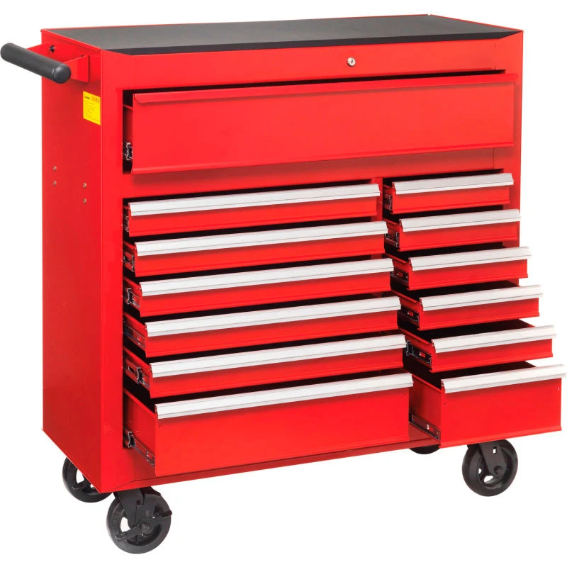 Metal High quality tool trolley workshop 13 drawers tool cabinet tool box