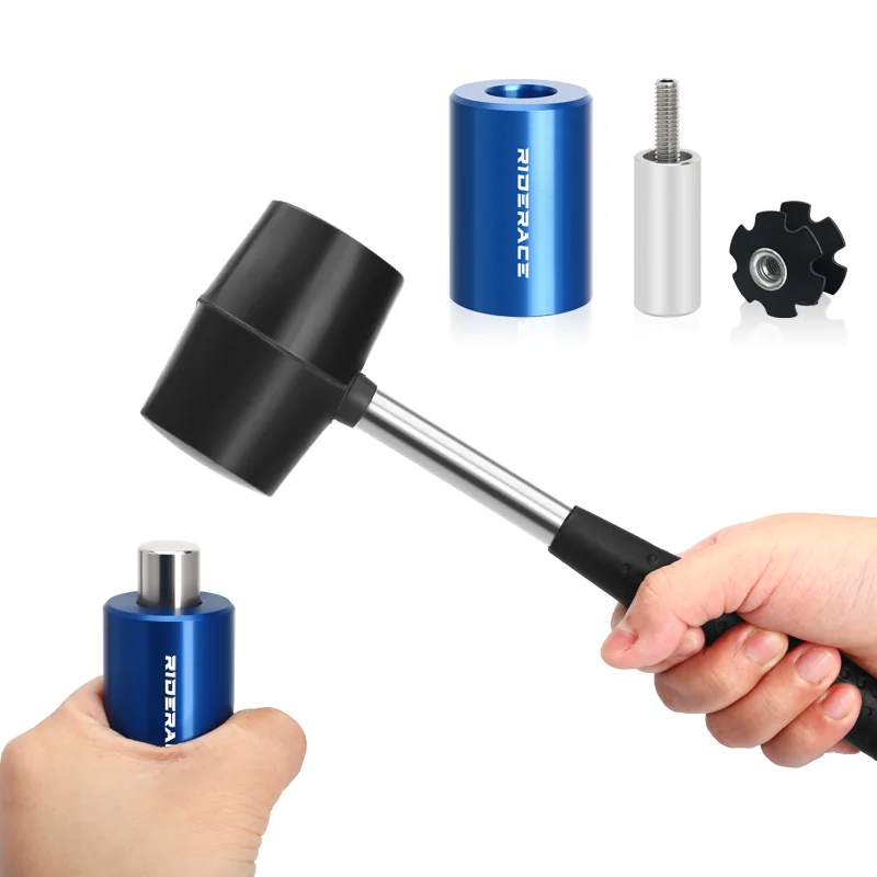 RIDERACE Bicycle Front Fork Star Nut Setting Installer Install Tool for Road Bike Headset Star Nuts Mounting Device Repair Tools
