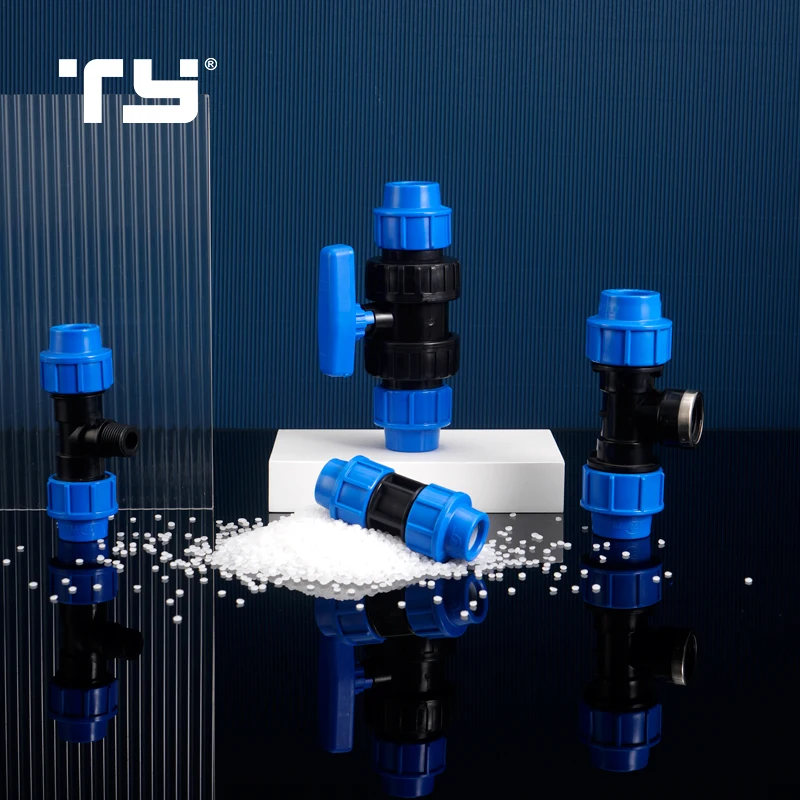 TY brand Farm Irrigation System Hdpe Pp Plastic Compression Fittings PP pipe fittings PP coupling