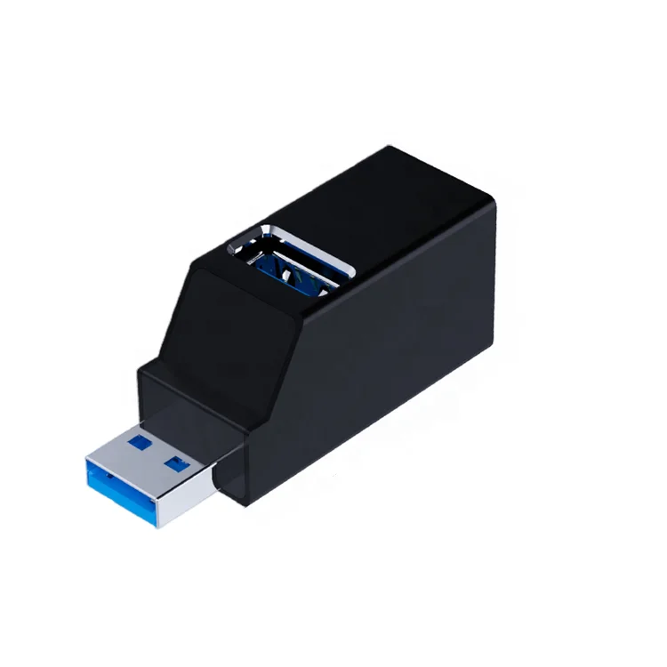 Amazon hot sale Mini Aluminum 3 port black gray usb 3.0 type-c hub for Mac PC Mobile phone