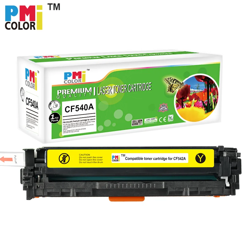 Совместимый цветной лазерный тонер-картридж CF540A CF541A CF542A CF543A CF540 203A для HP Color laserjet pro mfp M281 M281fdw