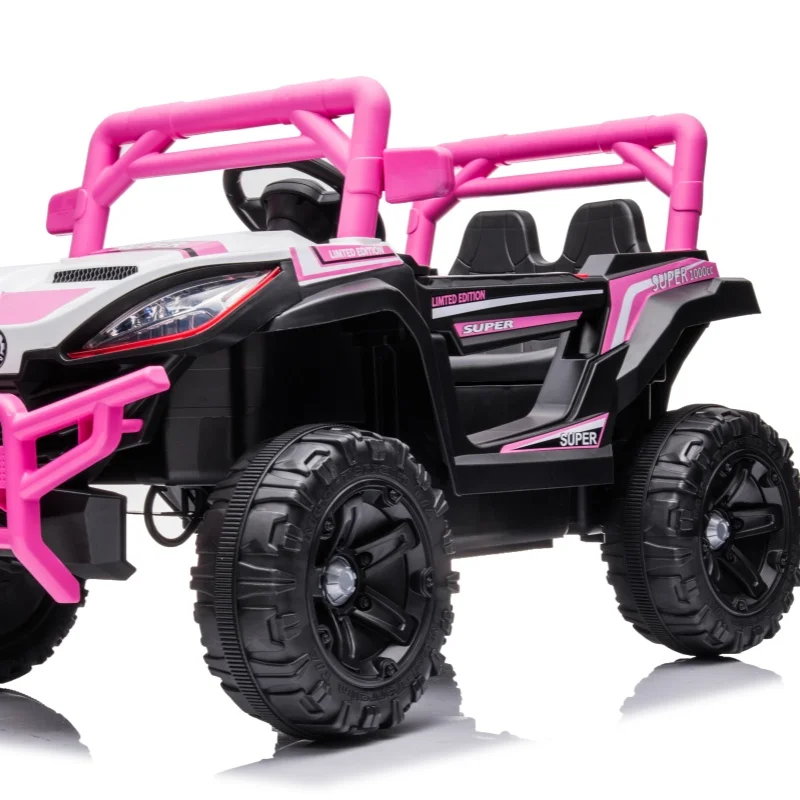 Kids Electric Car 12 Years Old 4 Seater Cars for Kids Red Toy Music White Orange USB Power Battery Style Wheels Children