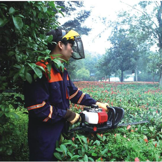25.4cc Double Blades Gasoline Hedge Trimmer 2 Stroke Cordless Mini Petrol Hedge Trimmer