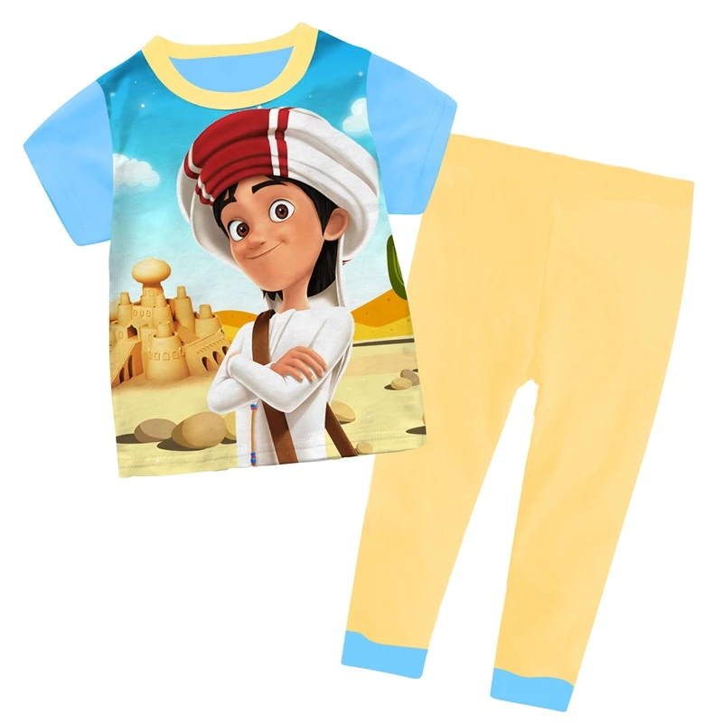 100% хлопковая одежда с принтом в виде маленького малыша комплект одежды для девочки из 2 предметов длинными рукавами футболки и штаны дома отдыха комплекты детей девочек