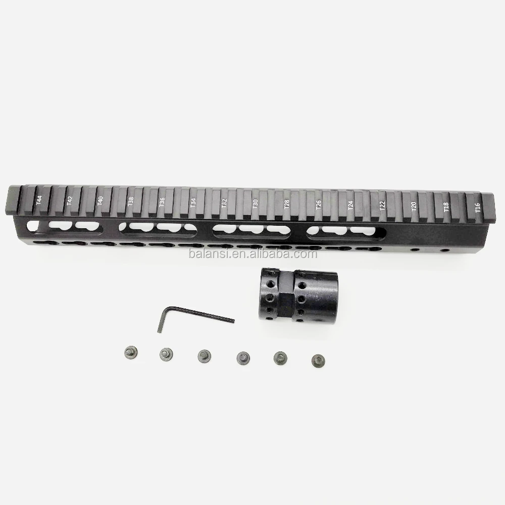 
12 inch keymod handguard Free Float Super Slim ar 15 Handguard Quad Rail steel Nut Fit .223 for M4 M16 