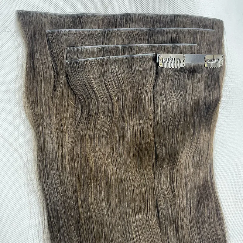 2024 new items seamless clip in invisible clip in hair extension