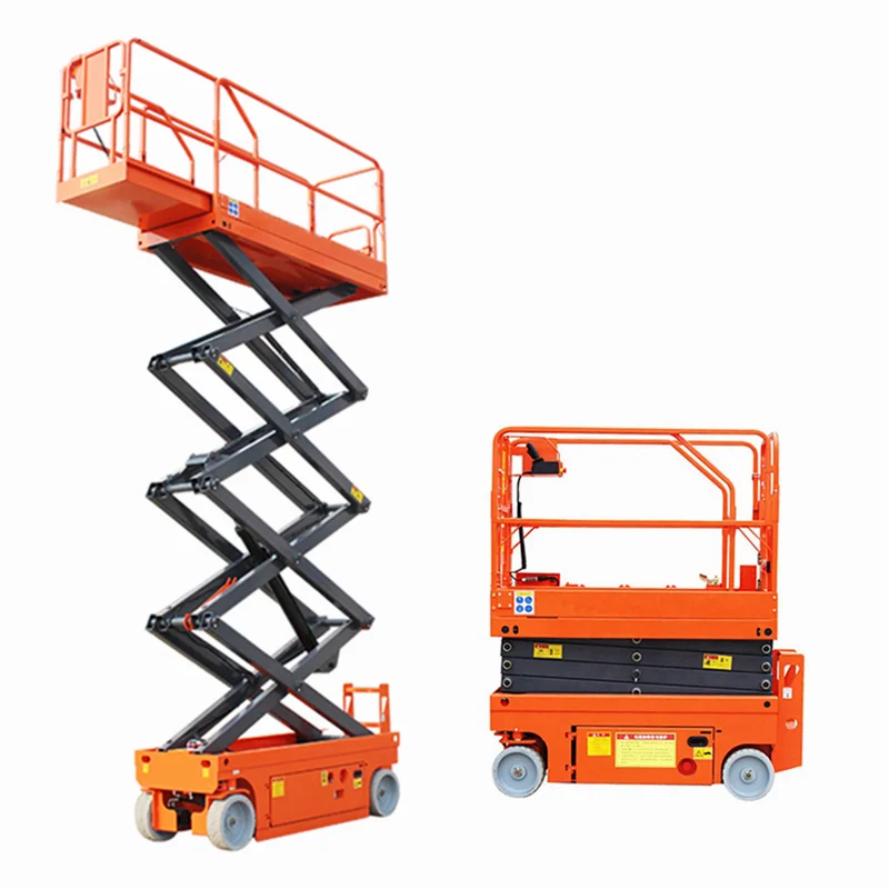 Mobile Electric Mobile Scissor Lift Hydraulic Lifting Machine For Aerial work platform