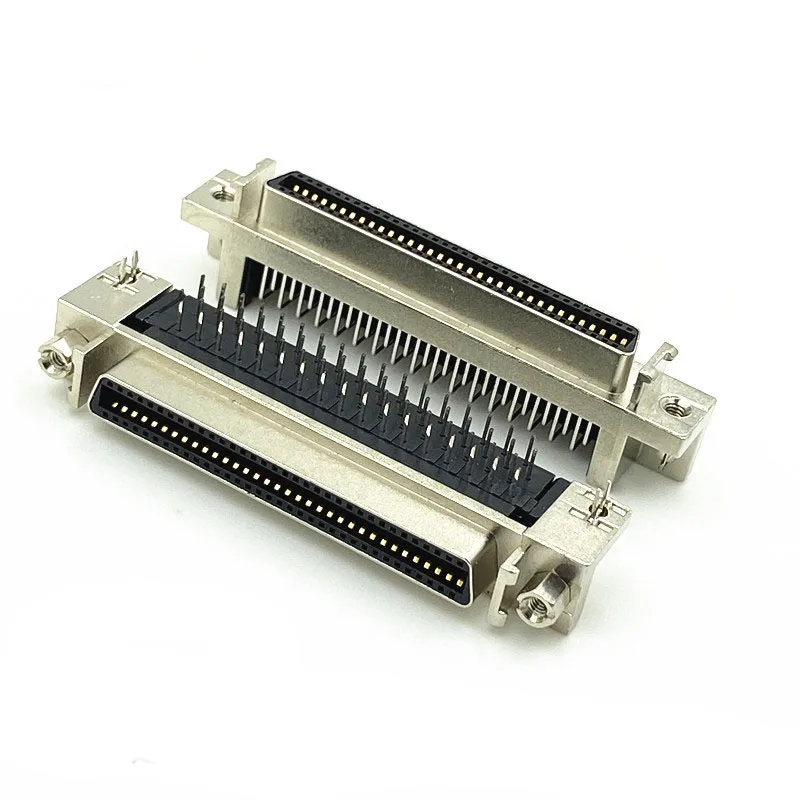 SCSI 68P connector HPCN68 female CN68 Model 68pin  female PCB female socket Cables Degree Straight needle