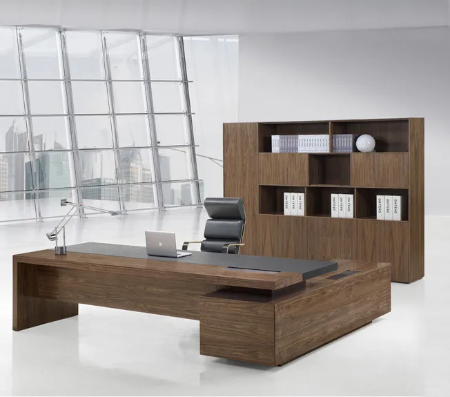Wholesale Perfect Craft Simple Modern Office Furniture L Shaped Wooden Office Executive Table