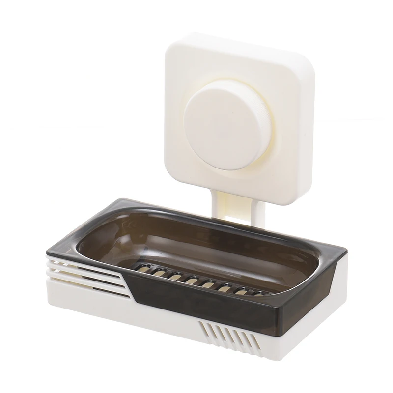 Wall Mounted Plastic Soap Holder Bathroom Drain Soap Tray Shower Soap Dish Bathroom Accessories