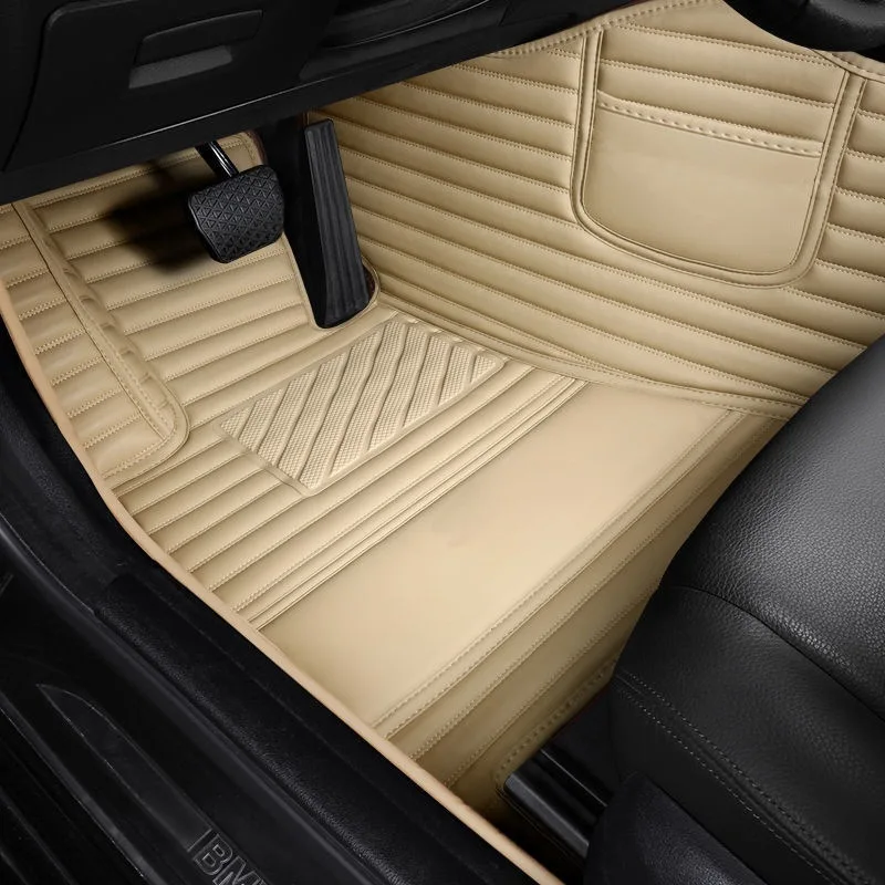 Muchkey Customized All Weather Protection Vehicles Waterproof Leather Car Floor Mats For Cars Fit 95% Sedan SUV Sports Car