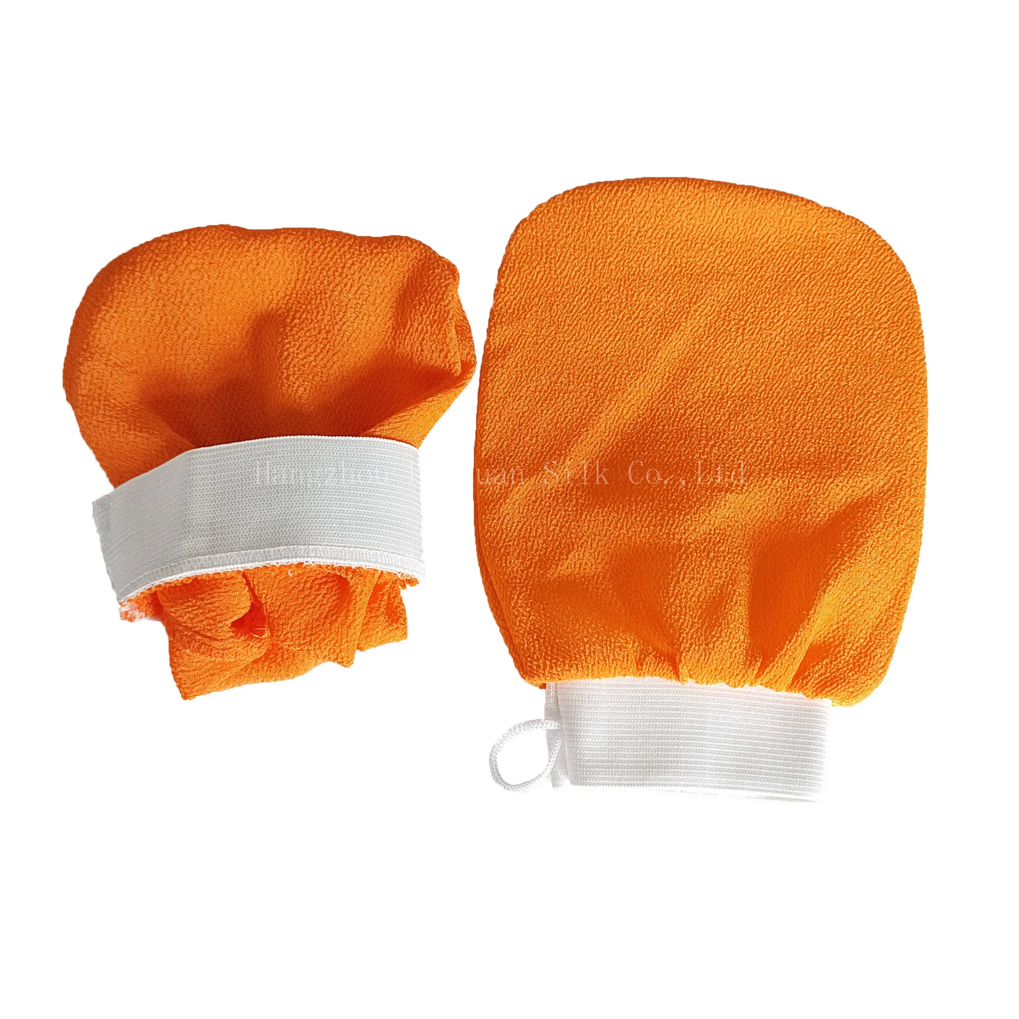 OEM Nature Korean Exfoliating Bath Glove Viscose Fiber Body Scrub Glove  Beauty Kessa Glove  For Bathing