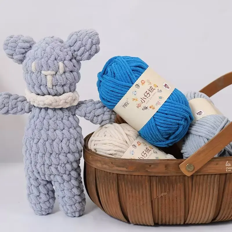 Yarncrafts Chunky Polyester Hand Knitting Crochet Baby Chenille Blankets Scarves Dolls Yarn