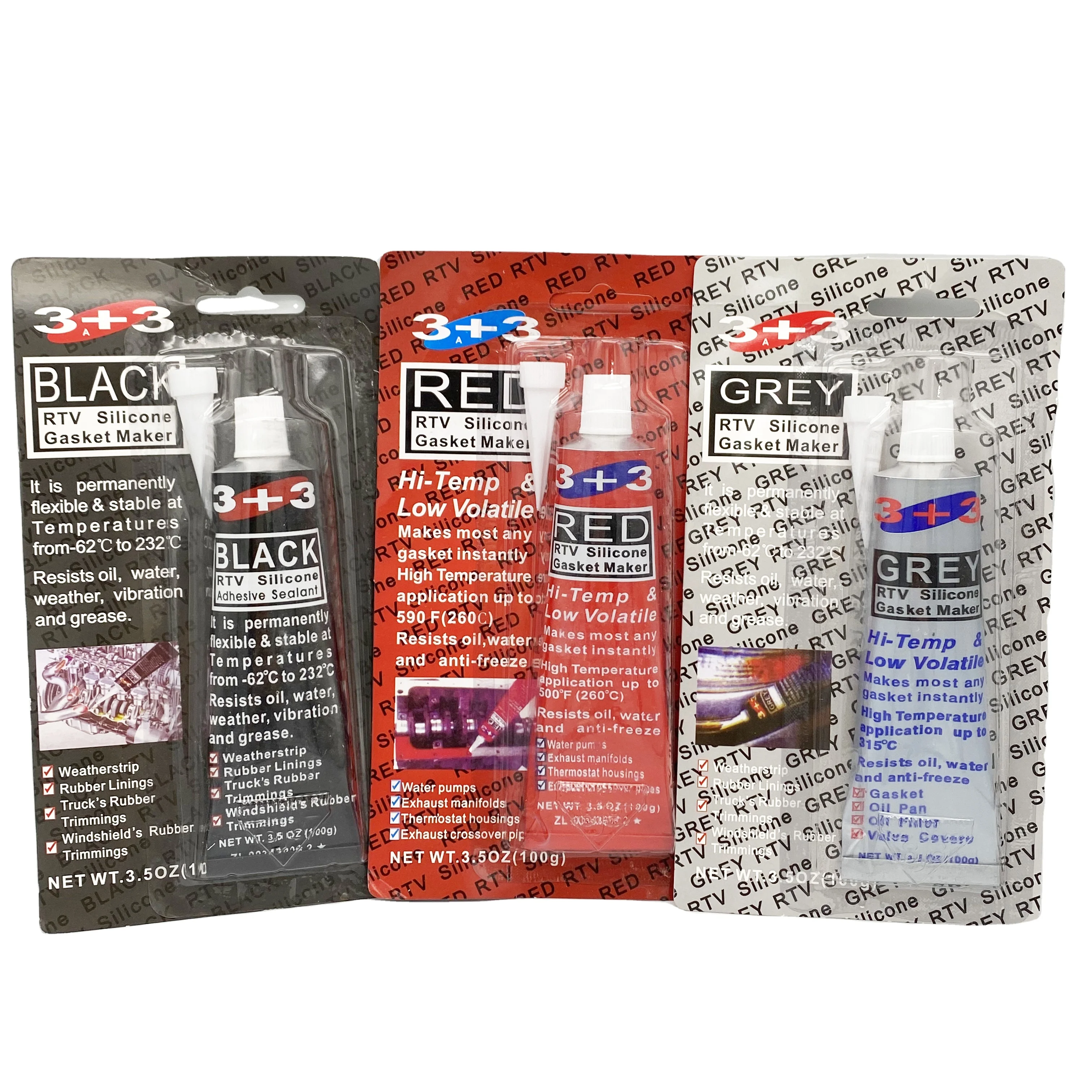 Высокотемпературный уплотнительный клей 100 г для автомобилей и