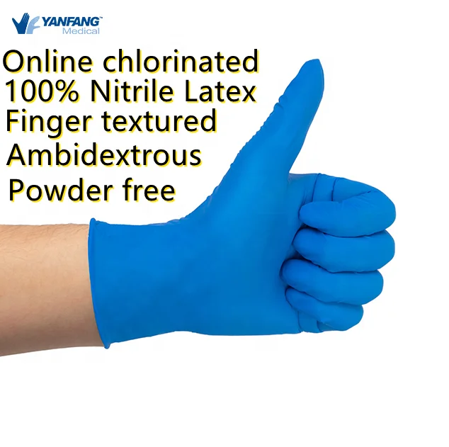Free Powdered Pink Disposable Elastic Dust-Free Examination Latex Nitrile Gloves in Malaysia