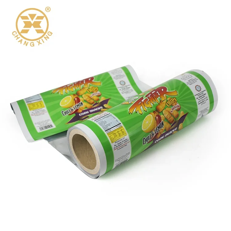 Plastic Packaging Reel for Puffed Snack Food Packaging films for chips chocolate sugar sachet