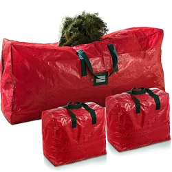 China Factory Custom Size LOGO Heavy-Duty Water proof Xmas Holiday Durable Zipper Waterproof Christmas Tree Storage Bag