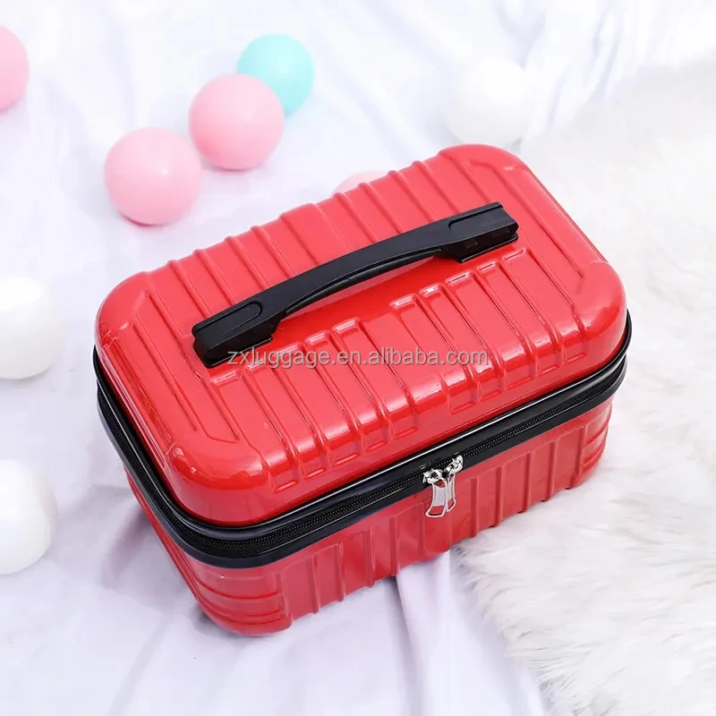 abs pc material luxury cosmetic bag 16inch mini make up bags cosmetic case