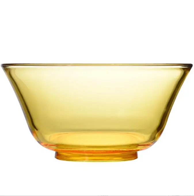 Brown glass bowl salad bowl High Borosilicate high temperature resistant glass tableware