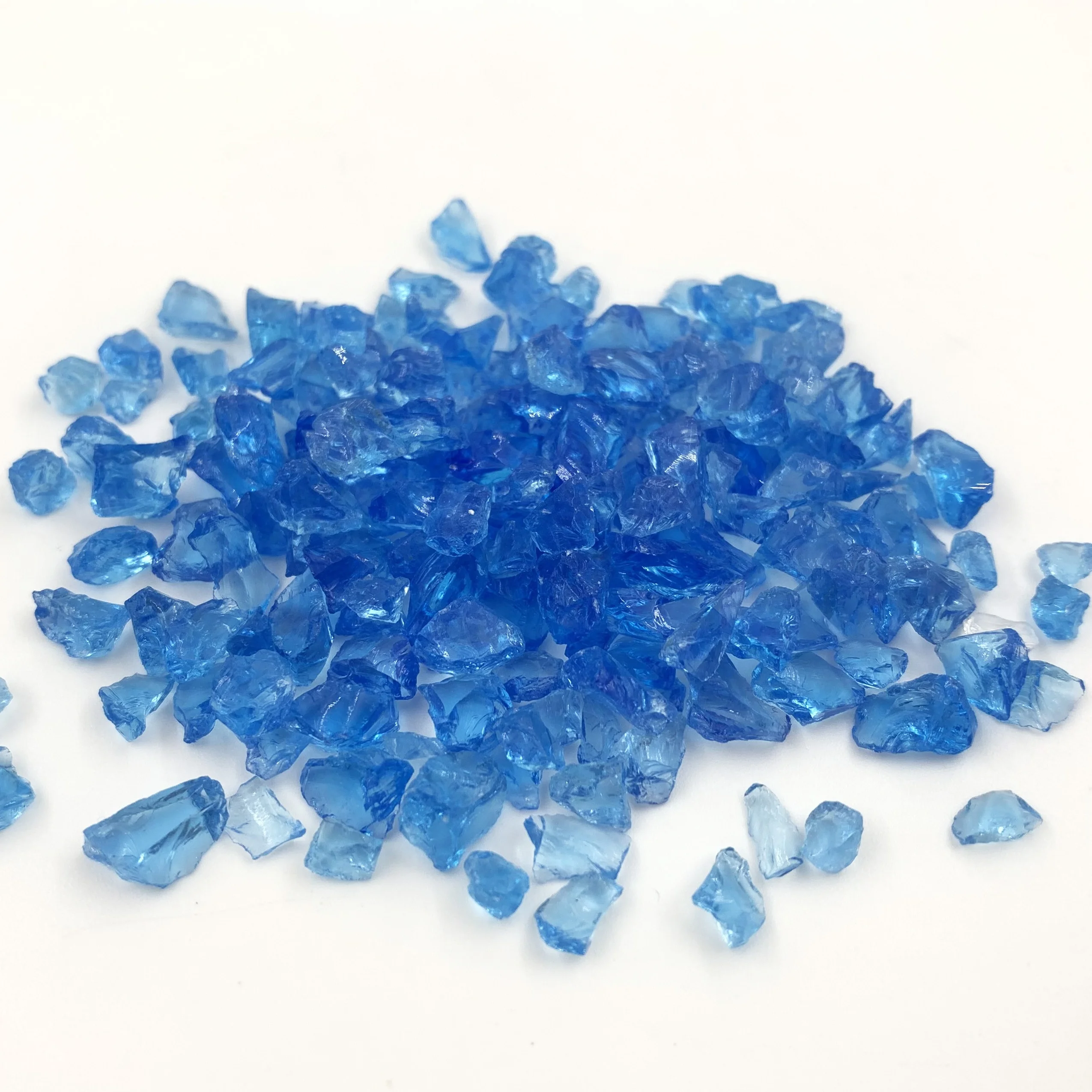 Colored Glass Cullet Reflective Tempered Glass Crushed