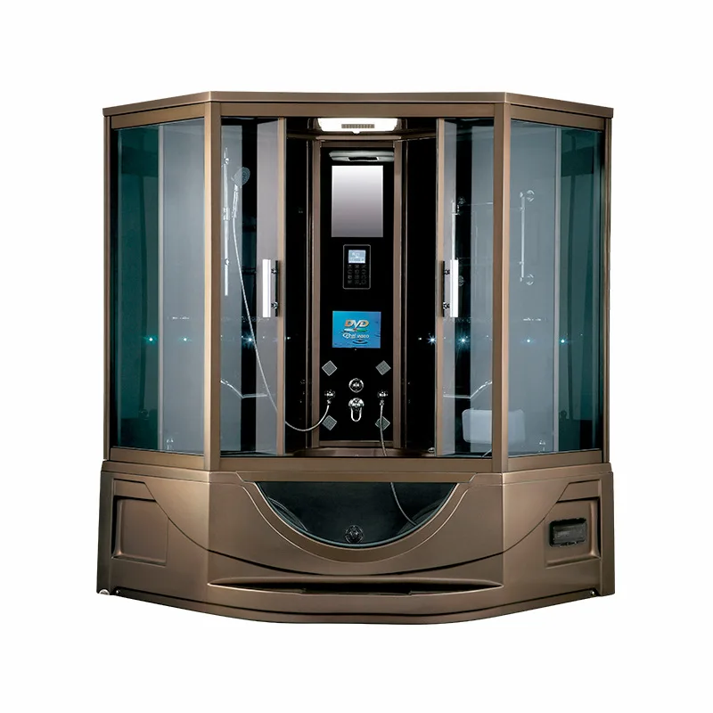 Fashion shower room glass accessories dubai stainless steel frame shower and steam room combinded