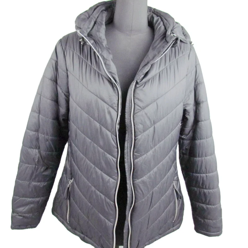 
100% Nylon Down Jackets Winter Puffer Coats For Women Down-filled Coat Fashion 