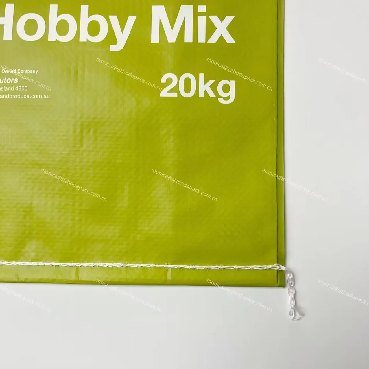 Waterproof Empty Animal Feed Bags 20kg 25kg 40kg BOPP Laminated pp Woven Plastic Bag Sacks