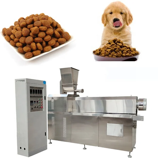 cat feed processing machines automatic dog food production line pet food extruder pressing machinery