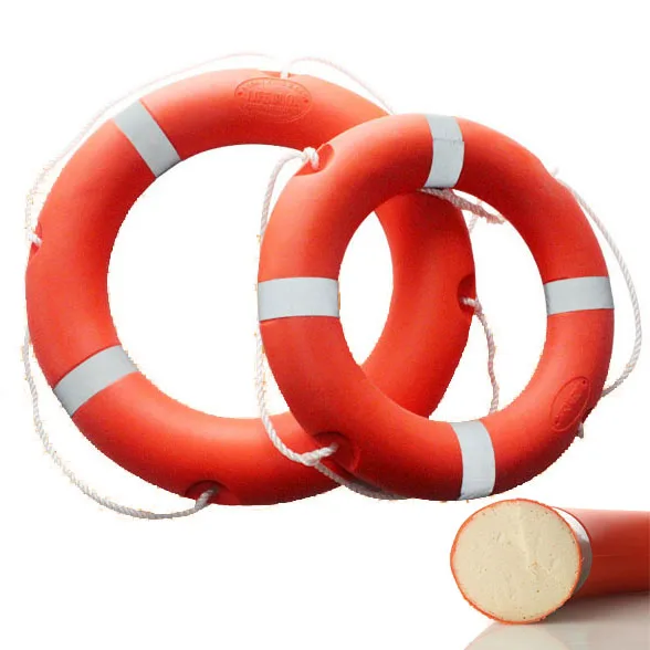 A Circle Automatic White Marine Life Saving Buoy