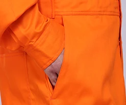 Customized Safety Hi Vis Flame Resistant Vented  Long Sleeve Cotton Coverall FR clothing for Oil & Gas