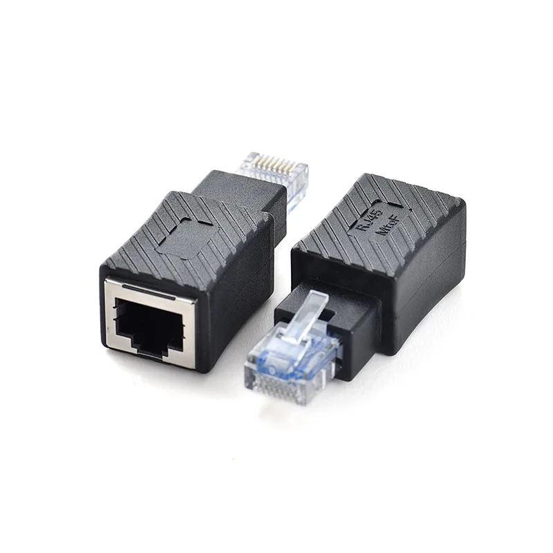 New RJ45 M/F Crossover Adapter Male to Female Crossed Ethernet Cable Adaptor Networking Rj45 Connector