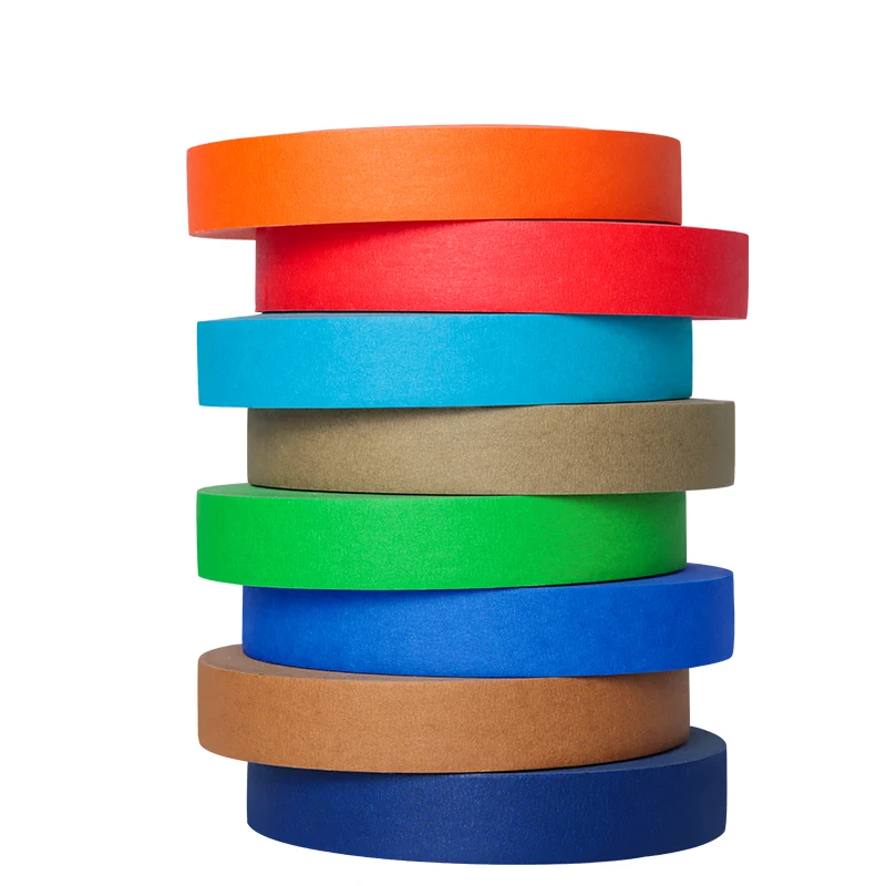 BYSLI  High Quality Easy Peel Colorful Masking Tape Crepe Paper Painters Masking Tape